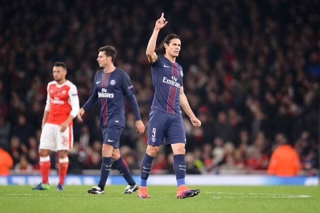 09 EDINSON CAVANI (psg) - Fussball, Champions League, FC Arsenal vs. Paris Saint Germain PSG - 23 11 2016 AnthonyBIBARD FEP Panoramic 