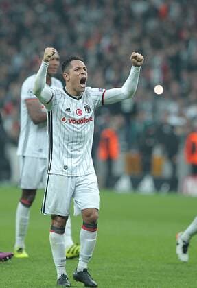 UEFA Champions League Group B match between Besiktas and Benfica at Vodafone Arena in Istanbul , Turkey ,November 23 , 2016. Final Score : Besiktas 3 - Benfica 3 Pictured: Adriano of Besiktas . 