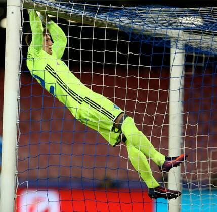 November 23, 2016 - Naples, Italy - Artur Rudko (D) during the UEFA Champions League match between SSC Napoli and FC Dynamo Kyiv at Stadio San Paolo on November 23, 2016 in Naples. SSC Napoli v FC Dynamo Kyiv - UEFA Champions League  - ZUMAn230 20161123_zaa_n230_212