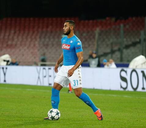November 23, 2016 - Naples, Italy - Faozi Ghoulam of SSC Napoli in action during the Champions League match between SSC Napoli and Dinamo Kiev at San Paolo Stadium, in Naples, Italy on Nov 23,2016. SSC Napoli v FC Dynamo Kyiv - UEFA Champions League  - ZUMAn230 20161123_zaa_n230_238