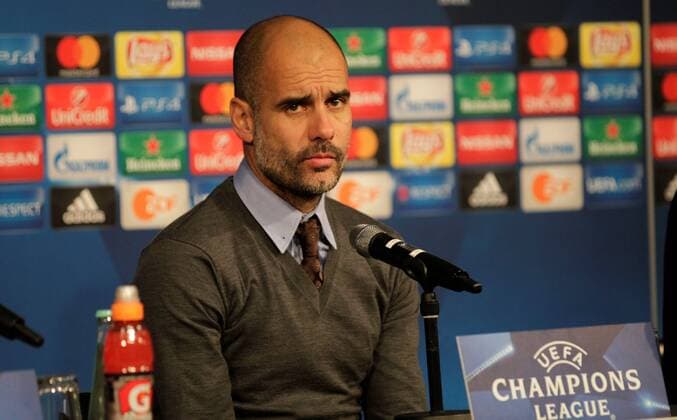 23.11.2016. Moenchengladbach, Germany. Pepe Guardiola press conference PK Pressekonferenz during the press conference after the UEFA Champions League match between Borussia Monchengladbach and Manchester City at Borussia Park Stadium on 23 November 2016 in Monchengladbach xlaurent.lairysx  ActionPlus11813329