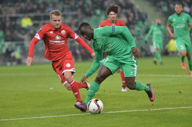 Fußball, EL, AS St. Etienne - 1. FSV Mainz 05 Henri Saivet (saint etienne) FOOTBALL : Saint Etienne vs Mayence - Ligue Europa - Groupe C - 24 11 2016 FredericChambert Panoramic 
