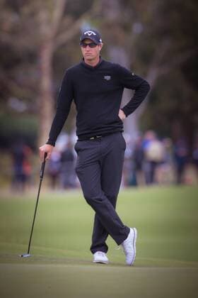 MELBOURNE, VIC - NOVEMBER 27: Nicholas Colsaerts of Belgium watches on during the final day of the ISPS HANDA World Cup of Golf on November 27, 2016, at Kingston Heath Golf Club in Melbourne, Australia. (Photo by Jason Heidrich Icon Sportswire) GOLF: NOV 27 World Cup of Golf - Final Round Icon161127121 EDITORIAL USE ONLY