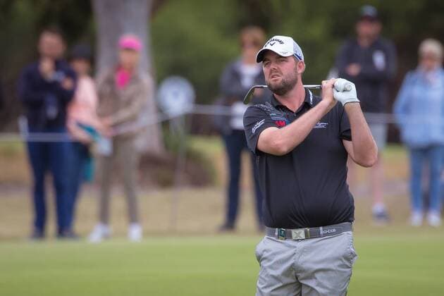 MELBOURNE, VIC - NOVEMBER 27: Marc Leishman of Australia watches the ball on the final day of the ISPS HANDA World Cup of Golf on November 27, 2016, at Kingston Heath Golf Club in Melbourne, Australia. (Photo by Jason Heidrich Icon Sportswire) GOLF: NOV 27 World Cup of Golf - Final Round Icon161127116 EDITORIAL USE ONLY