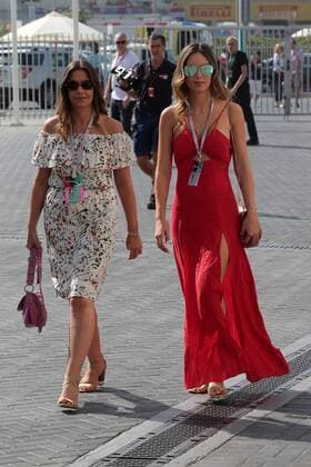 Abu Dhabi Grand Prix, UAE 24 - 27 November 2016 27.11.2016 - Brittny Ward (USA), girlfriend of Jenson Button (GBR) 