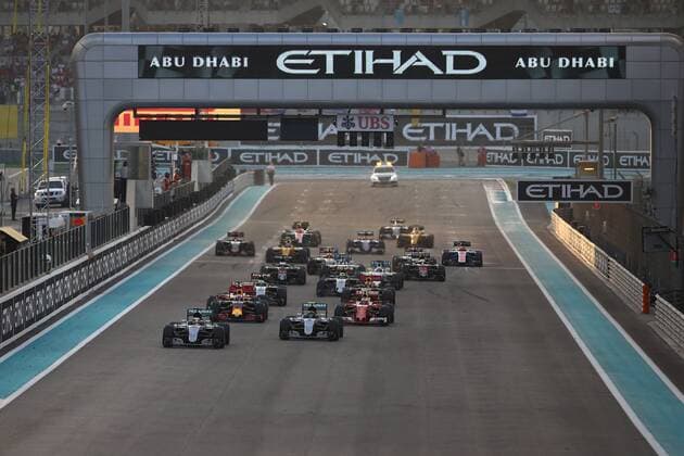 Abu Dhabi Grand Prix, UAE 24 - 27 November 2016 27.11.2016 - Race, Start of the race 