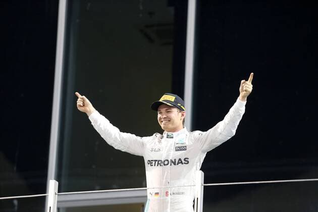 Abu Dhabi Grand Prix, UAE 24 - 27 November 2016 27.11.2016 - Race, 2nd place Nico Rosberg (GER) Mercedes AMG F1 W07 Hybrid and Champion 2016 