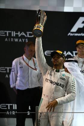 Abu Dhabi Grand Prix, UAE 24 - 27 November 2016 27.11.2016 - Race, Lewis Hamilton (GBR) Mercedes AMG F1 W07 Hybrid race winner 