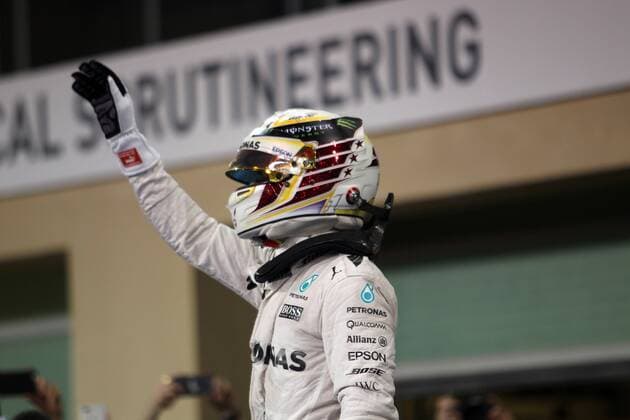Abu Dhabi Grand Prix, UAE 24 - 27 November 2016 27.11.2016 - Race, Lewis Hamilton (GBR) Mercedes AMG F1 W07 Hybrid race winner 
