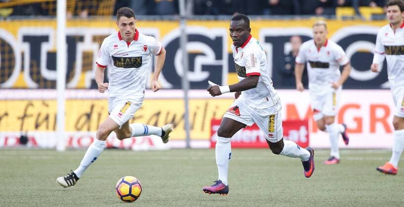 20.11.2016 Stade de Suisse Bern , SCHWEIZ , Herren Fussball Super League BSC Young Boys Bern - FC Sion Chadrac Akolo (FC Sion) 