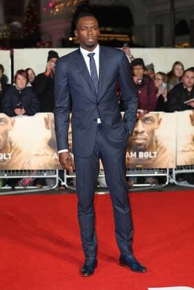 28 11 2016. London, United Kingdom.Usain Bolt arriving at the I am Bolt premiere in London.  xStephenxLockx xixImagesx IIM-13908-0004