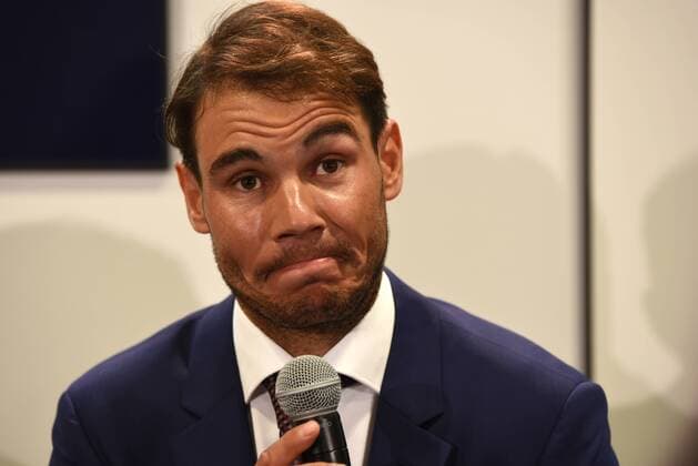 Spain: Rafael Nadal in Madrid The Spanish tennis Rafael Nadal, 30 years-old, pictured during a press conference PK Pressekonferenz for new campaign of Tommy Hilfiger in Madrid.  JorgexSanz PacificxPress