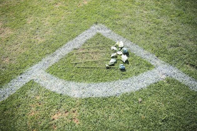 Bilder des Tages - SPORT Fußball, Flugzeugabsturz Chapecoense, Fans trauern im Stadion Several roses laid in the pitch during a vigil in memory of the team s victims of airplane crash at Arena Conda Stadium, in Chapeco, Brazil, 30 november 2016. 75 people of 81 people on board died after their plane crashed in a mountainous area outside Medellin as it was approaching the Jose Maria Cordoba airport on 29 November 2016. The Brazilian team Chapecoense was on board the plane in its way to Colombia to play in the Copa Sudamericana final against the Medellin s Atletico Nacional on 30 November. Event in memory of airplane crash Chapecoense team victims !ACHTUNG: NUR REDAKTIONELLE NUTZUNG!  20161130-636161254198000399