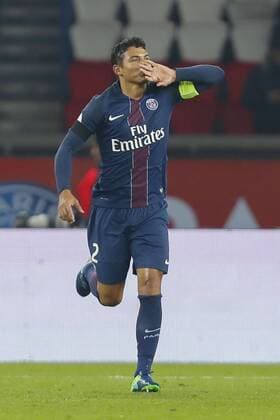 joie Thiago Silva (PSG) FOOTBALL : Paris Saint Germain (PSG) vs SCO Angers - Ligue 1 - 30 11 2016 GwendolineLeGoff Panoramic 