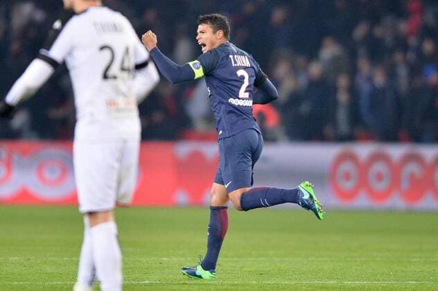 02 THIAGO SILVA (psg) - JOIE FOOTBALL : Paris Saint Germain (PSG) vs SCO Angers - Ligue 1 - 30 11 2016 AnthonyBIBARD FEP Panoramic 