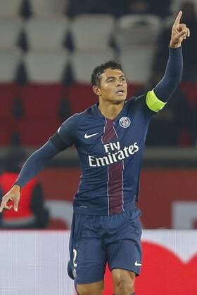 joie Thiago Silva (PSG) FOOTBALL : Paris Saint Germain (PSG) vs SCO Angers - Ligue 1 - 30 11 2016 GwendolineLeGoff Panoramic 