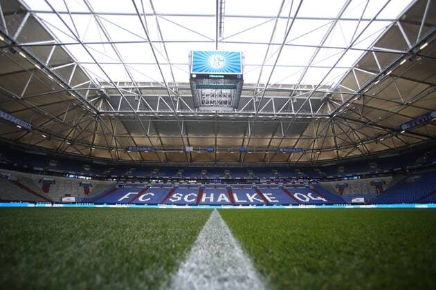 27.11.2016, Fussball GER, 1. Bundesliga Saison 2016 2017, 12. Spieltag, FC Schalke 04 - SV Darmstadt 98 3:1, Schalker Veltins Arena, Innenansicht mit Blick auf das Spielfeld und der Gegentribuene