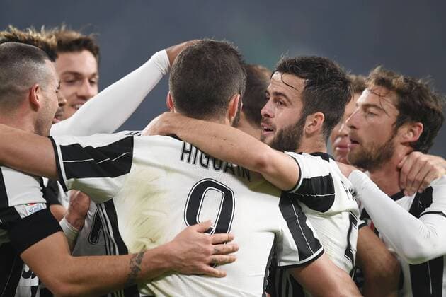 Mg Torino 03 12 2016 - campionato di calcio serie A Juventus-Atalanta: Torjubel Mario Mandizukic 