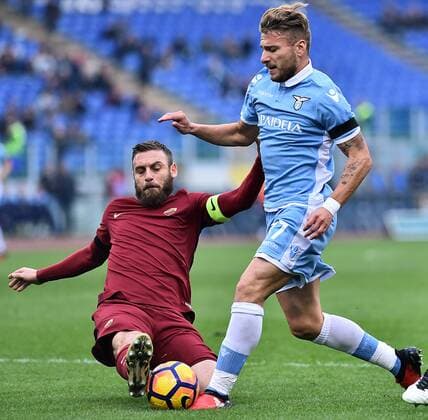 Fußball, Lazio Rom - AS Rom Serie A Lazio Rom - AS Rom, ITA 2016 2017 Daniele De Rossi (Roma) e Ciro Immobile (Lazio)  MassimoxInsabatox xIPA