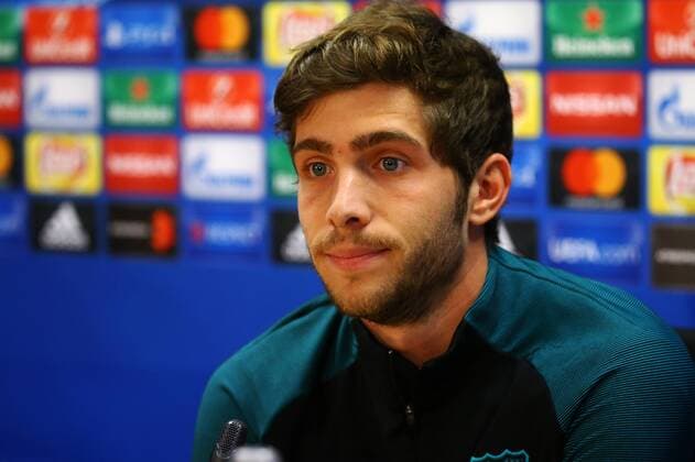 BARCELONA -december 05- SPAIN: FC Sergi Roberto during the press conference PK Pressekonferenz after the training before the Champions League match against Borussia Moenchengladbach, held in the Ciutat Esportiva Joan Gamper, on december 05, 2016. Photo: Mikel Trigueros Urbanandsport Condon Press  xMikelxTrigueros Urbanandsportx xFC-BARCELONA-TRAININGx
