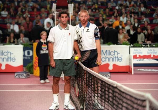 Pete Sampras (USA) und Boris Becker (Deutschland)