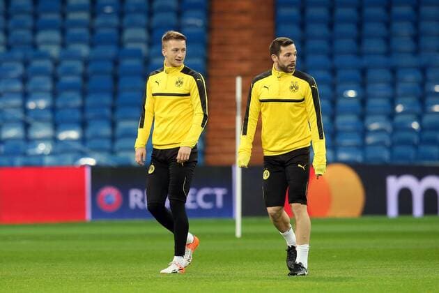 Marco Reus (Borussia Dortmund 11) Gonzalo Castro (Borussia Dortmund 27), Training, Real Madrid - Borussia Dortmund, UEFA Champions League, Fussball, 06.12.2016, Madrid Copyright: xLangerx xEibner-Pressefotox EP_HLR