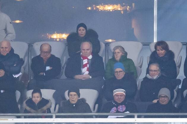 GER, UEFA CL, FC Bayern Muenchen (GER) vs Atletico Madrid (ESP) 06.12.2016, Allianz Arena, Muenchen, GER, UEFA CL, FC Bayern Muenchen (GER) vs Atletico Madrid (ESP) , Gruppe D, im Bild Uli Hoeness (Praesident FCB) mit Susanne Hoeness Foto © nordphoto Straubmeier nordphotox xStraubmeier