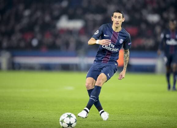 Fußball, CL, Paris St. Germain - Ludogorez Rasgrad Angel Di Maria ( PSG ) - Paris, Frankreich - FUssball, Champions League, Paris Saint Germain PSG vs. PFC Ludogorets Razgrad - 06 12 2016 FedericoPestellini Panoramic 