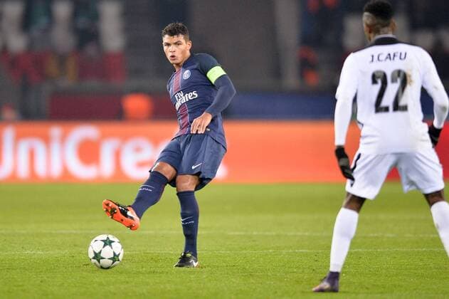 Fußball, CL, Paris St. Germain - Ludogorez Rasgrad 02 THIAGO SILVA (psg) - Paris, Frankreich - Fussball, Champions League, Paris Saint Germain PSG vs. PFC Ludogorets Razgrad - 06 12 2016 AnthonyBIBARD FEP Panoramic 