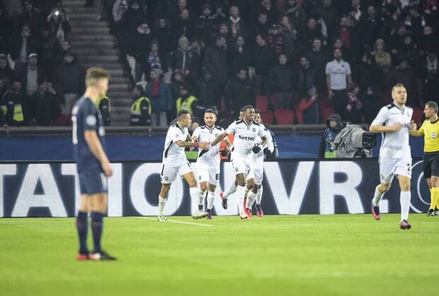 Virgil R Misidjan ( Ludogorets ) FOOTBALL : Paris Saint Germain vs Ludogorez Rasgrad - Champions League - Paris - 06 12 2016 FedericoPestellini Panoramic 