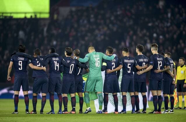 Fußball, CL, Paris St. Germain - Ludogorez Rasgrad Team PSG FOOTBALL : Paris Saint Germain vs Ludogorez Rasgrad - Champions League - Paris - 06 12 2016 FedericoPestellini Panoramic 