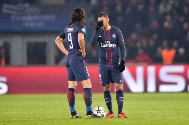 21 HATEM BEN ARFA (psg) - 09 EDINSON CAVANI (psg) - FOOTBALL : Paris Saint Germain vs Ludogorez Razgrad - Champions League - 06 12 2016 AnthonyBIBARD FEP Panoramic 