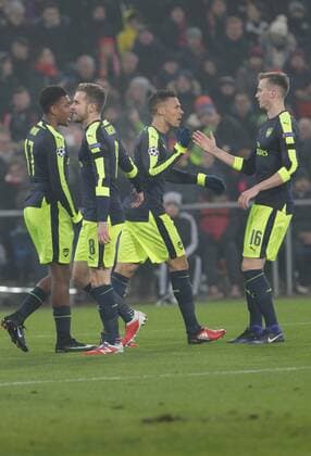 06.12.2016. Basel, Switzerland. Alexis Sanchez (Arsenal) in action at the Champions League Group A FC Basle versus Arsenal at St. Jakob Park in Basel, Switzerland xlaurent.lairysx  ActionPlus11817707