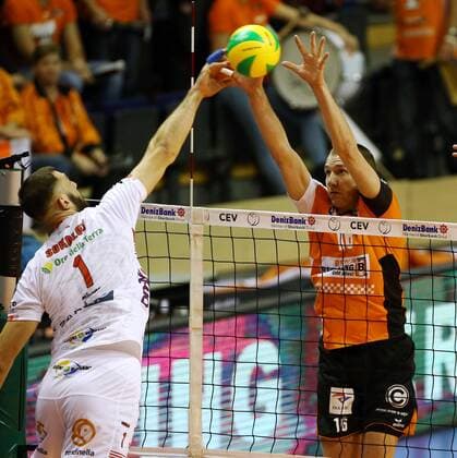 Tsvetan Sokolov, Wouter ter Maat Volleyball CEV CL Championsleague Herren Saison 2016 2017 06.12.2016 BR Volleys Berlin BRV vs. Cucine Lube Civitanova