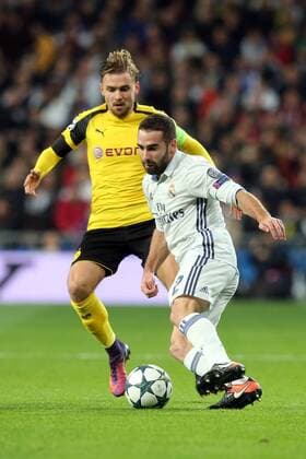 Marcel Schmelzer (Borussia Dortmund 29) Daniel Carvajal ( Real Madrid 2 ), Real Madrid - Borussia Dortmund, UEFA Champions League, Fussball, 07.12.2016, Madrid Copyright: xLangerx xEibner-Pressefotox EP_HLR