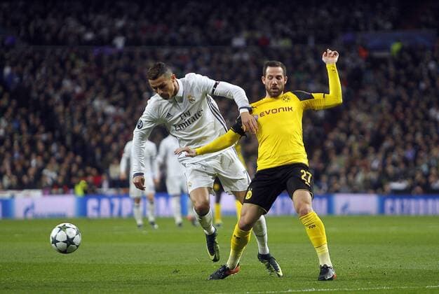 Soccer match between Real Madrid and Borussia Dortmund of the 2016 2017 Champions League, held at the Santiago Bernabeu stadium, in Madrid, December 7, 2016. Photo by J. Luis Cuesta 261 Cordon Press. Cristiano Ronaldo  xJosexLuisxCuestax xx