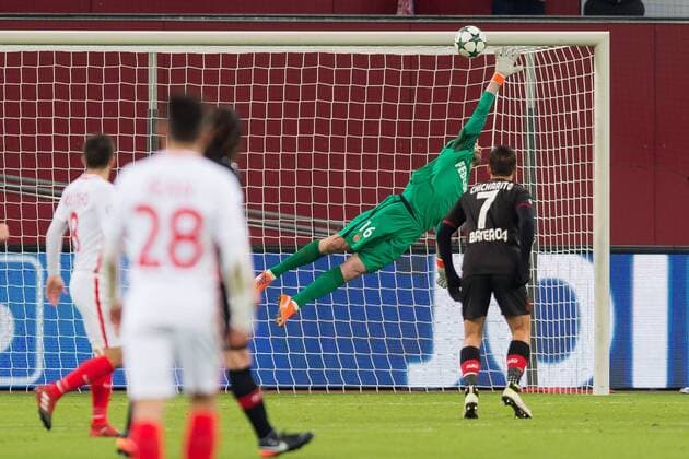 Bilder des Tages - SPORT Leverkusen, Germany 07.12.2016, UEFA Champions League - 2016 17 Season, Group E - Matchday 6, Bayer 04 Leverkusen - AS Monaco FC, TOR zum 1:0 durch Vladlen Yurchenko (Leverkusen) ( DeFodi001