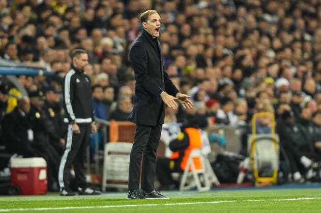 Madrid, Spain 07.12.2016, UEFA Champions League - 2016 17 Season, Group F - Matchday 6, Real Madrid - BV Borussia Dortmund, Trainer Thomas Tuchel (BVB) gestikuliert ( DeFodi048