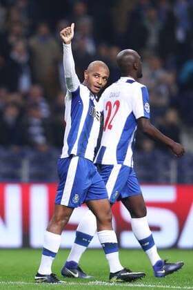 December 7, 2016 - Porto, Porto, Portugal - Porto s Algerian forward Yacine Brahimi celebrates after scoring a goal during the UEFA Champions League Group G, match between FC Porto and Leicester City FC, at Dragao Stadium in Porto on December 7, 2016. FC Porto vs Leicester City FC - UEFA Champions League  - ZUMAn230 20161207_zaa_n230_063