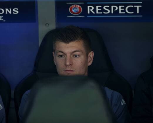 Champions League match played between Real Madrid and Borussia Dortmund. In this picture, Tony Kroos. xChemaxReyx 