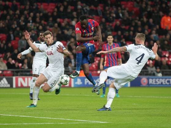 December 7, 2016 - London, England, United Kingdom - Lacina Traore of CSKA Moscow during UEFA Champions League - Group E match between Tottenham Hotspur and CSKA Moscow at Wembley stadium 07 Dec 2016 Tottenham Hotspur FC v PFC CSKA Moskva - UEFA Champions League  - ZUMAn230 20161207_zaa_n230_137