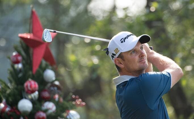 December 8, 2016 - Hong Kong, Hong Kong SAR, China - England s Justin Rose tees off on the 12th Tee.The 12th tee is a charity hole in one hole in add of Operation Santa.Day 1 of the Hong Kong Open Golf at the Hong Kong Golf Club Fanling..Â© . Day 1 of the Hong Kong Open Golf - ZUMAr144 20161208_zap_r144_003