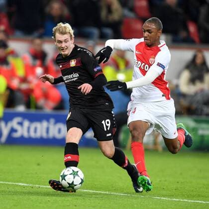 Fussball, UEFA Champions League, Saison 2016 2017, Bayer 04 Leverkusen- AS Monaco FC , 07.12.2016, Bayarena Leverkusen, Julian Brandt Bayer 04 Leverkusen, Abdou Diallo, AS Monaco FC