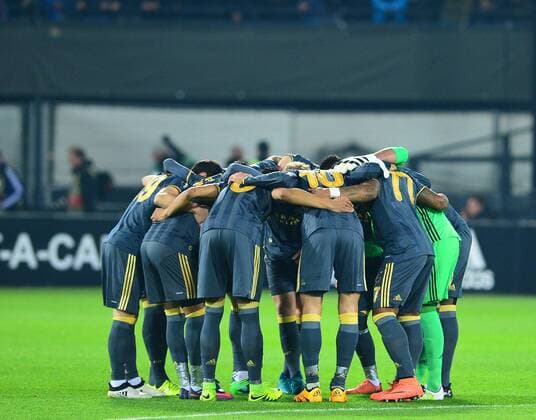 UEFA Europa League Group A day 6 match between Feyenoord and Fenerbahce at De Kuip Stadium in Rotterdam , Netherlands , December 08 , 2016. Pictured: Fenerbahce team photo. 