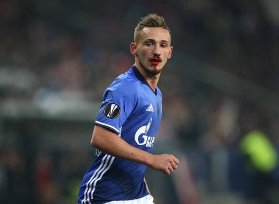 Themen der Woche - SPORT Bilder des Tages - SPORT 08.12.2016, Fussball UEFA Europa League, 2016 17, 6. Spieltag, FC Salzburg - FC Schalke 04, Donis Avdijaj (Schalke 04)