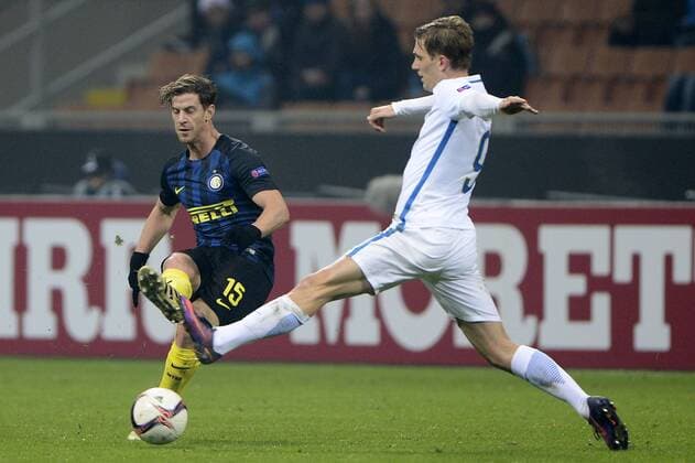Cristian Ansaldi Inter, Borek Dockal Sparta Praga Europa League 2016 2017 Inter Mailand - Sparta Prag giuseppexceleste