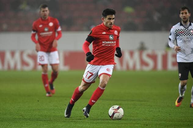 Jairo Samperio (Mainz), DECEMBER 8, 2016 - Football Soccer : UEFA Europa League Group C match between 1. FSV Mainz 05 2-0 Gabala FK at Opel Arena in Mainz, Germany. Noxthirdxpartyxsales  (mmcb008479)