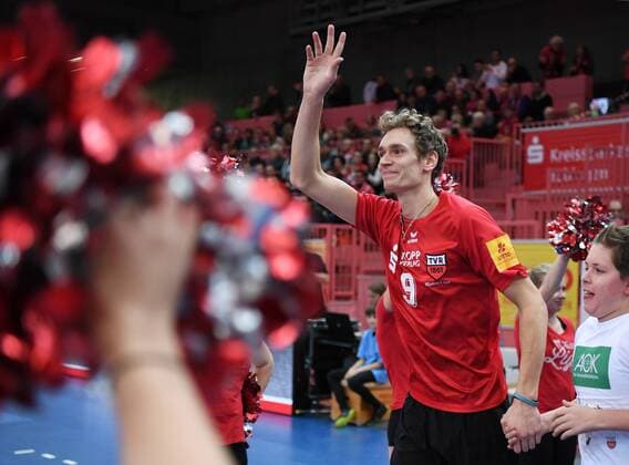 Volleyball 1. Bundesliga Saison 2016 2017 09.12.2016 TV Rottenburg - VCO Berlin Teamvorstellung TV Rottenburg; Lars Wilmsen 