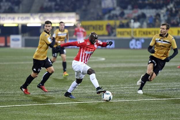 Dia Issiar ( Nancy ) vs Martinez Pablo - Thomas romain - Fussball Frankreich, Ligue 1, AS Nancy vs. Angers SCO - 10 12 2016 MAO Panoramic 