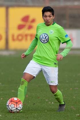Cagla Korkmaz (VfL Wolfsburg II, 23) Freisteller, Einzelbild, Aktion, Fussball, 2. Frauen-Bundesliga Nord, SV Meppen - VfL Wolfsburg II, xobx
